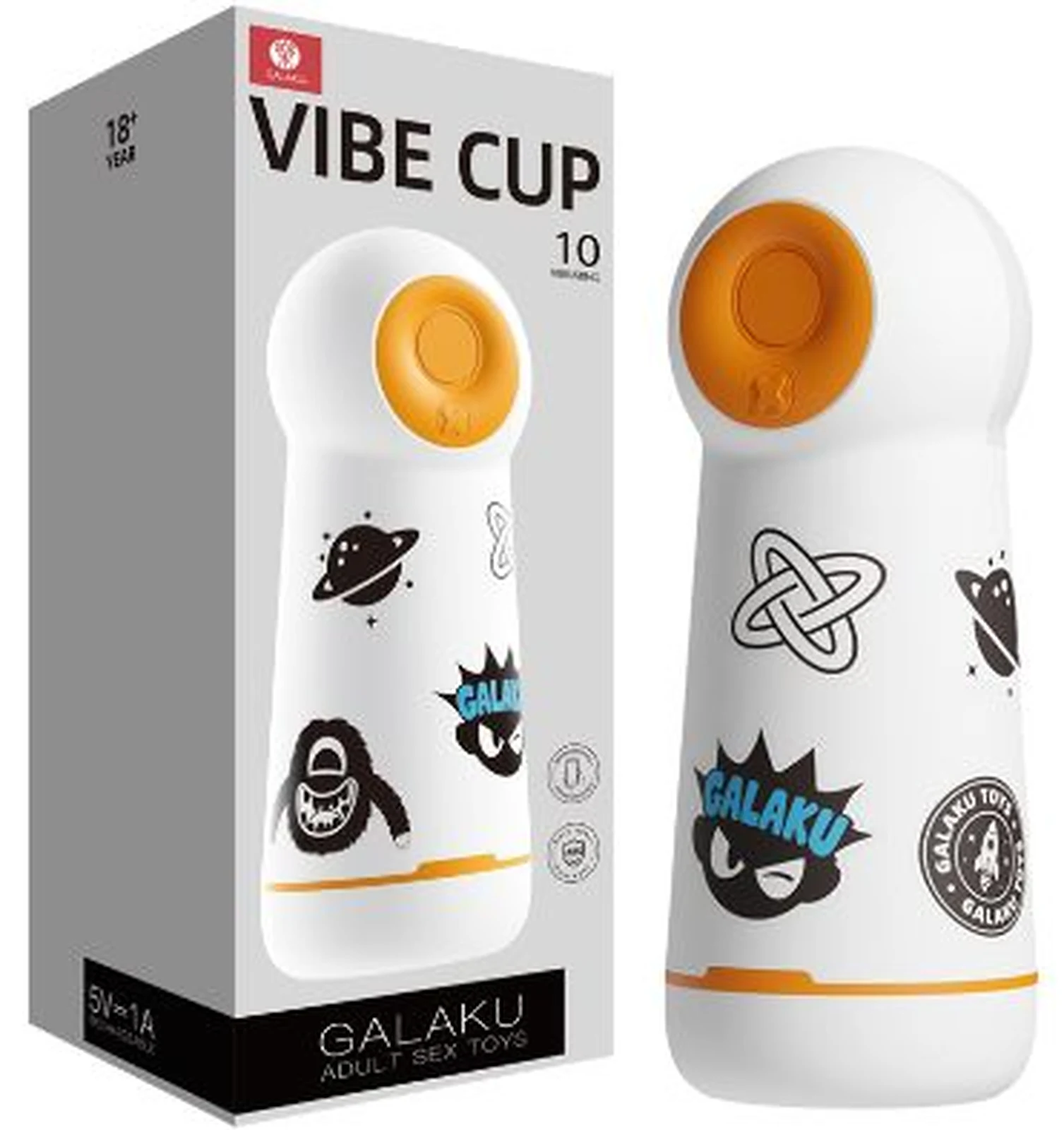 Galaku trendy cup vibrating white AI version