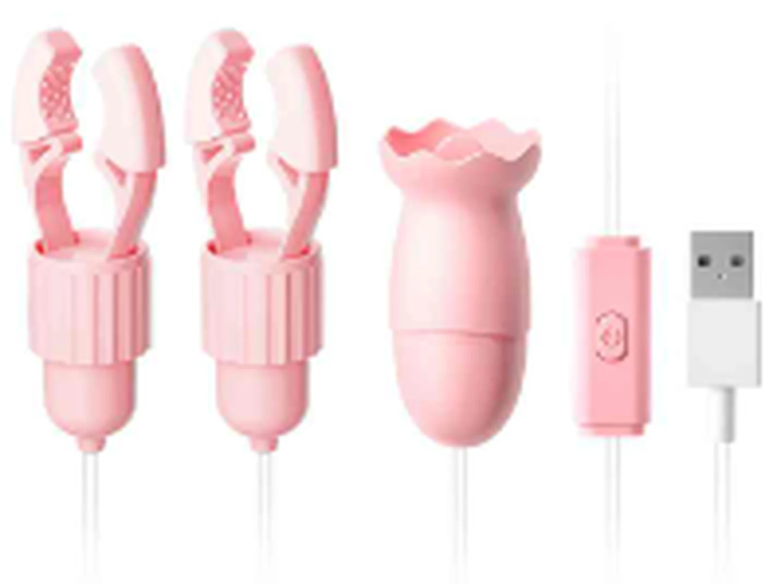 Laile 2340 Pink Dai Jade Rabbit Breast Clamp B