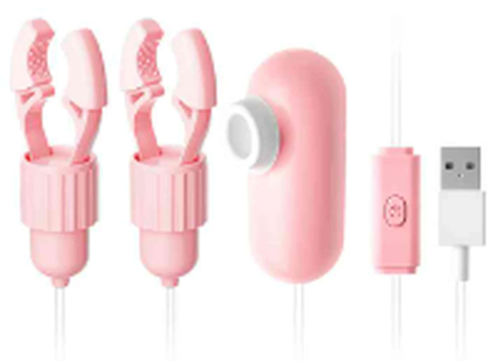 Laile 2340 Pink Dai Jade Rabbit Breast Clamp C