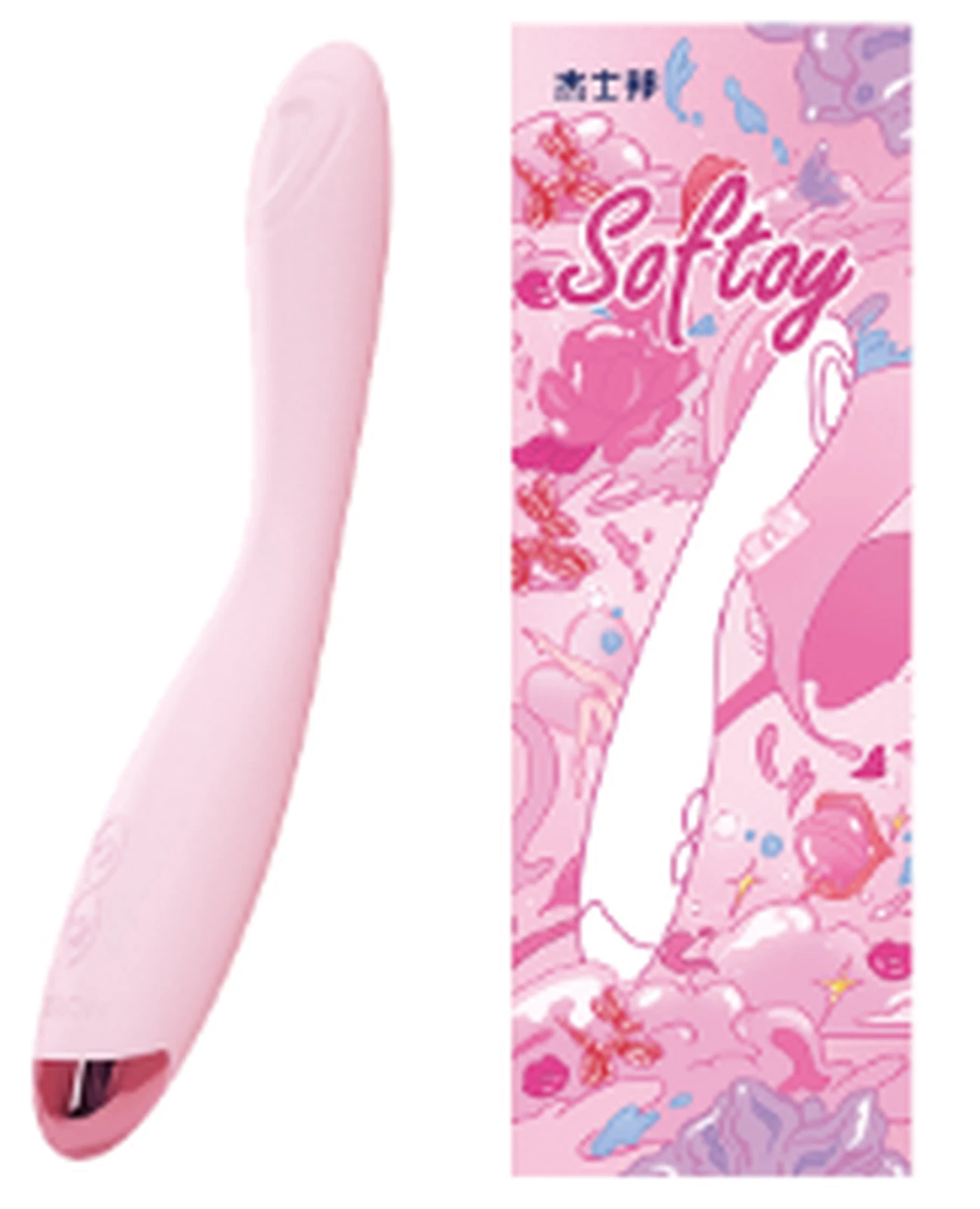 JissbonSoftoy peach slim vibrator