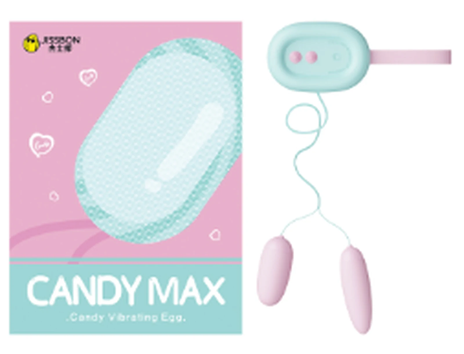 JissbonCandyMax Peach Pudding Double Line Vibrator