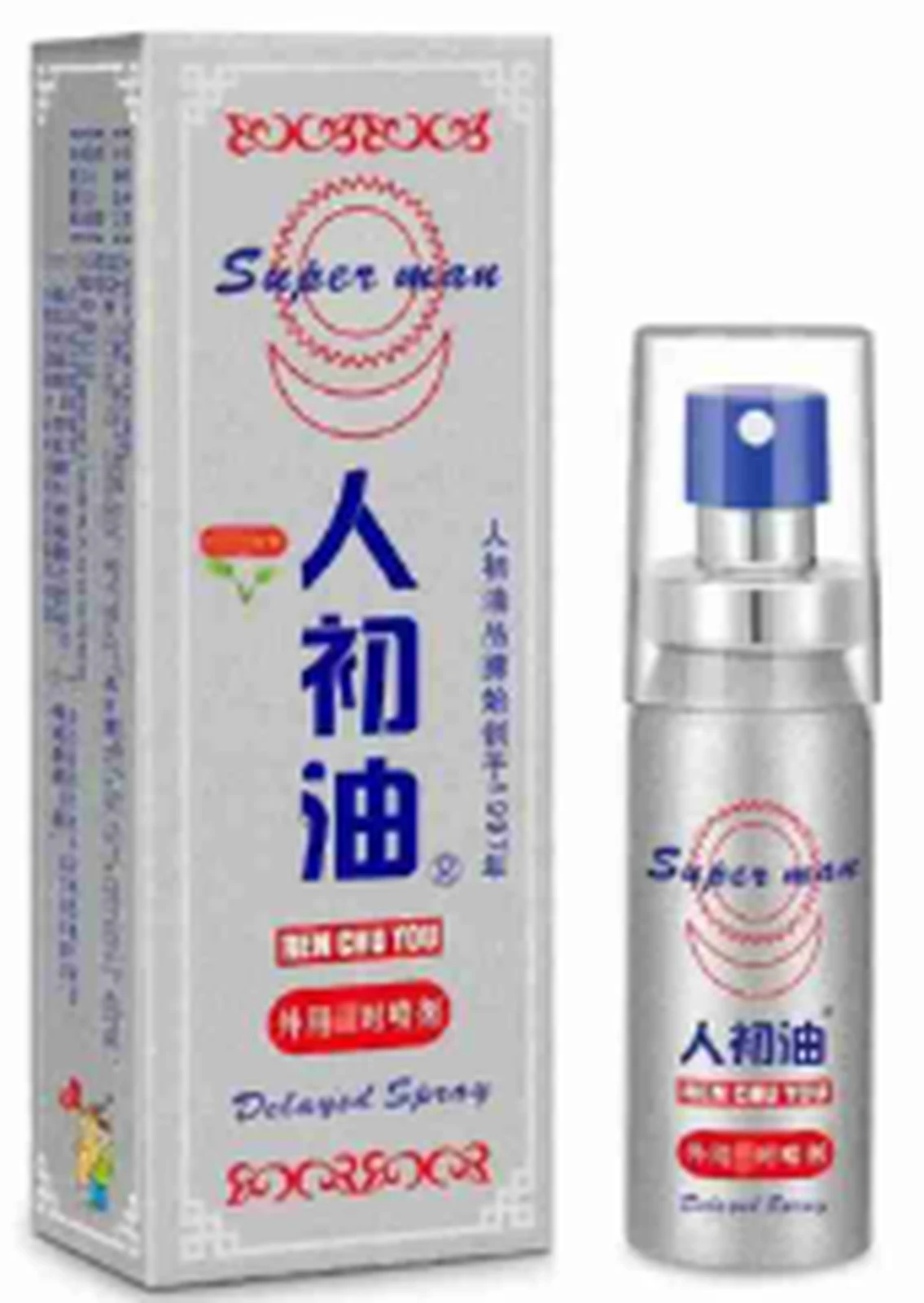 Human Chu Oil External Use Delay Spray 10ml Silver