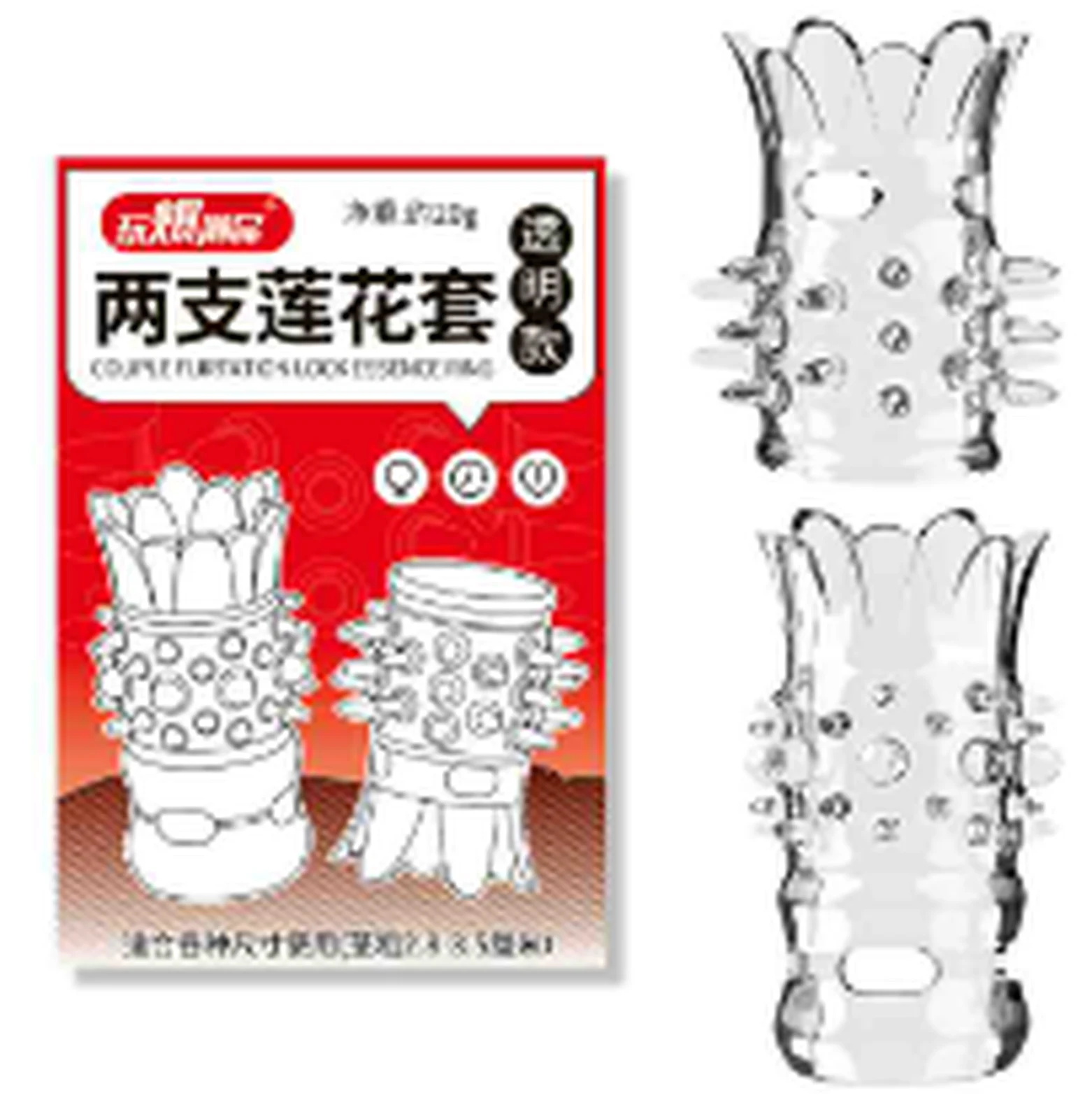 Please QY two lotus sets transparent style