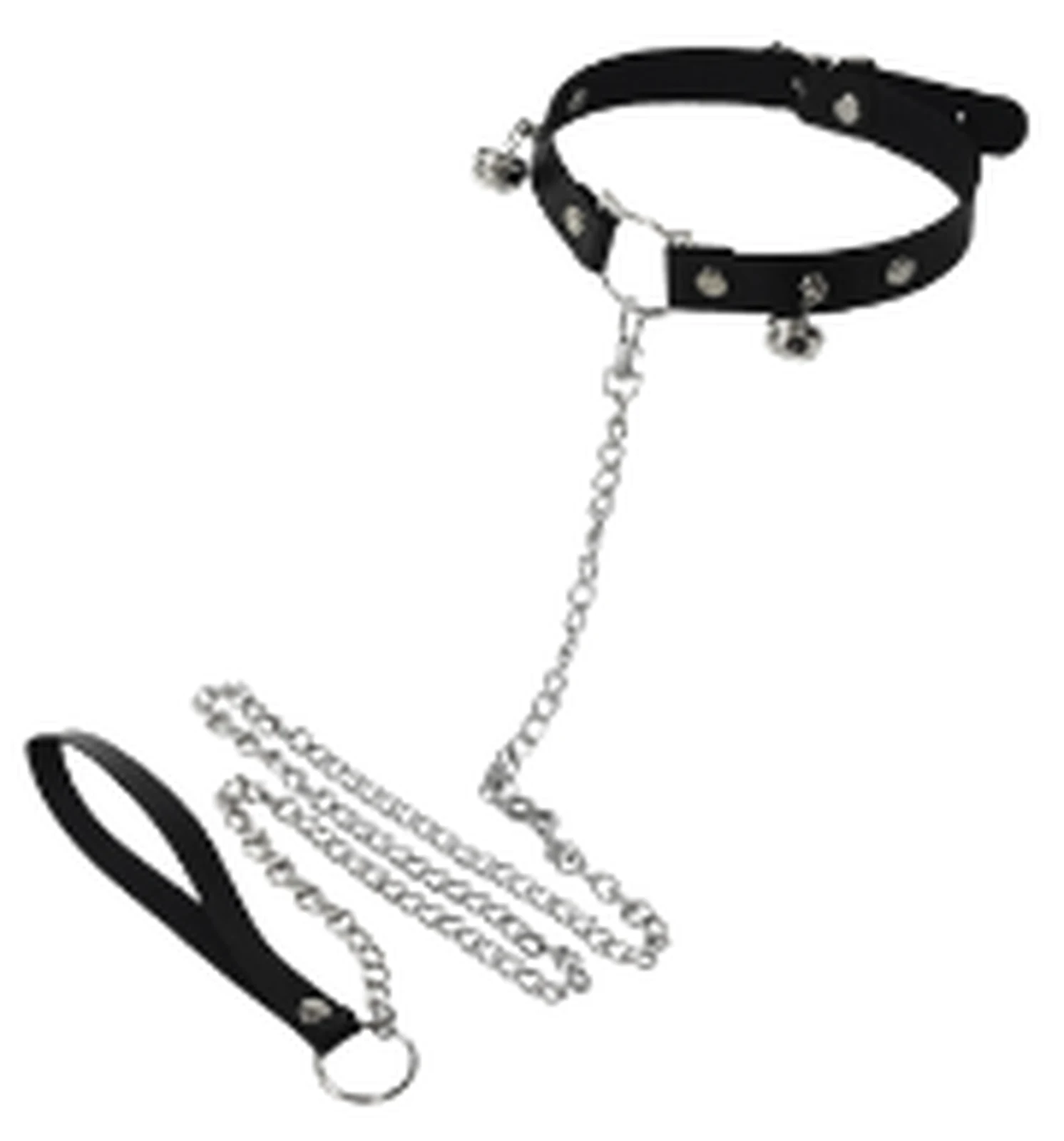 XAJR Cat Face Double Bell Clang Traction Collar