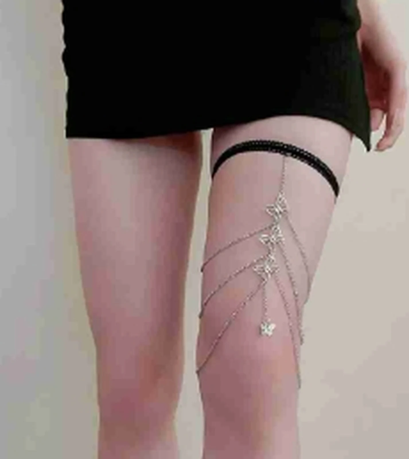 Fengyuegu silver butterfly leg chain