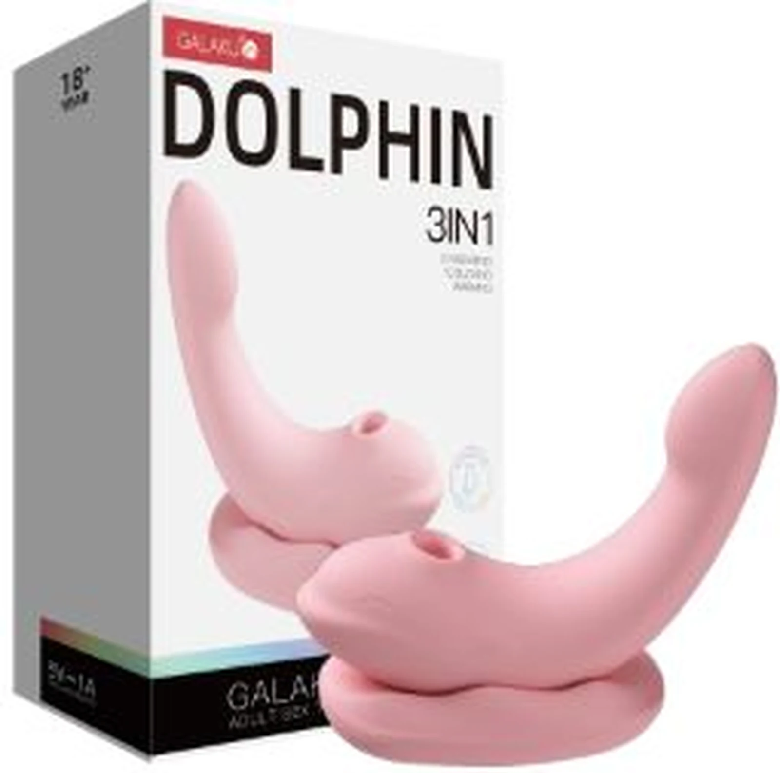 Galaku little dolphin IN sucking vibrator heated version pink