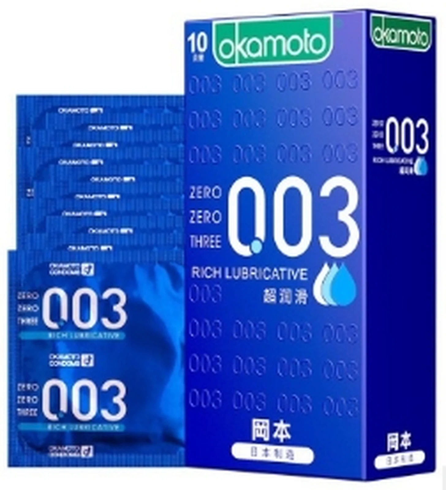 Okamoto 003 Super Lubricating 10 Tablets