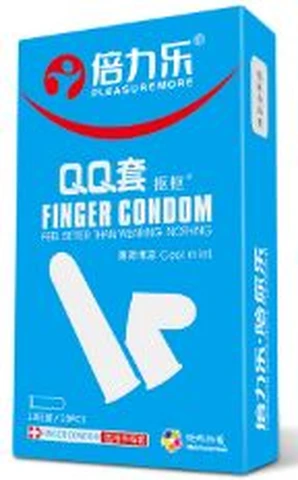 Beilile QQ medical finger cots mint, photo 1