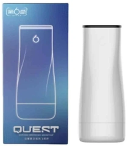 Sixth Sense Quest White Wing Vibrating Heated Male Masturbator, photo 1