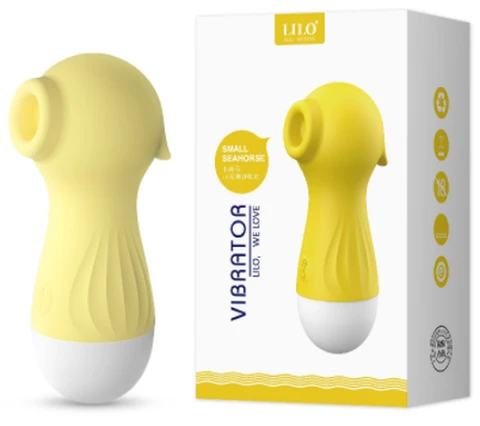 Laile Little Seahorse 10-frequency suction stick (yellow), photo 1