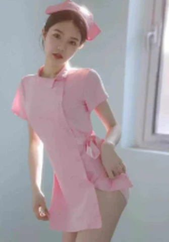 LZM1113 Pink Nurse Suit, photo 1