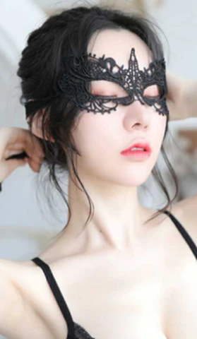 Feimu 7682 Black Bird Elegant Lace Eye Mask, photo 1