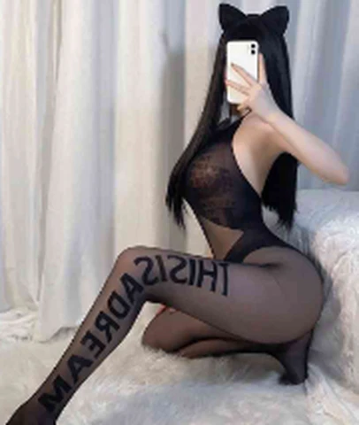 Feimu 7507 black fake underwear letter open stockings, photo 1
