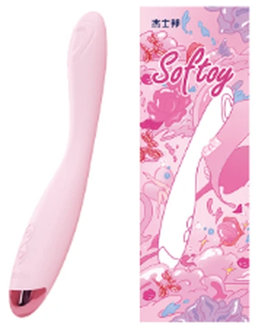 JissbonSoftoy peach slim vibrator, photo 1