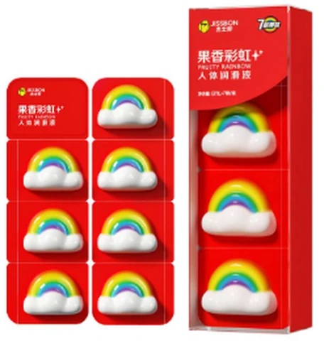 Jissbon fruity rainbow body lubricant 5ml*7 tablets, photo 1