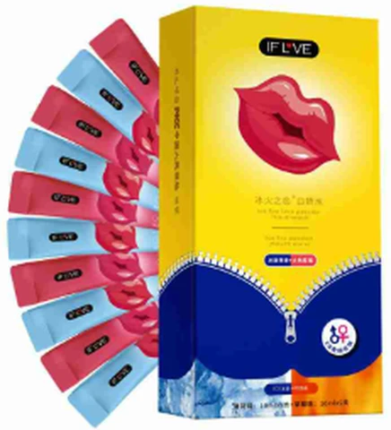 Love of Ice and Fire Oral Sex Water Mint Strawberry 10 pieces*10ml, photo 1