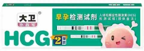 David Crystal Pen Early Pregnancy Test Kit 2 Pack Green Box Cartoon Egg Customized Version, photo 1