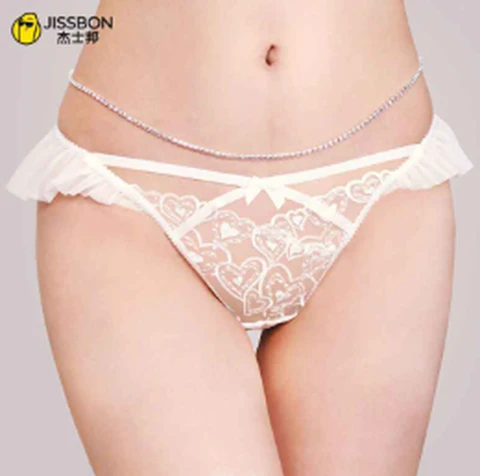 Jissbon fungus love embroidered underwear 904 white L size, photo 1