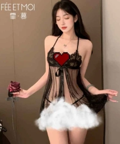 Mystery sexy nightgown 7767 black, photo 1
