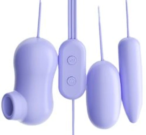 Quality official three-jump sucking USB vibrator box, photo 1