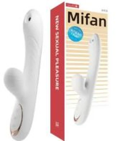 Galaku Mihuan white heated double-suction vibrator AI version, photo 1
