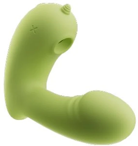 Galaku unicorn wears vibrator vibrator and sucks AI green, photo 1